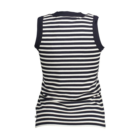Blue Cotton Women Top