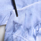 Blue Cotton Logo Print Crew Neck T-shirt