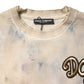 Beige Tie Dye DG Embroidery Cropped T-shirt