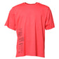 Red Cotton Lettering Print Crew Neck T-shirt