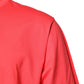 Red Cotton Lettering Print Crew Neck T-shirt