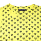 Yellow Cotton DG Heart Print Crew Neck T-shirt