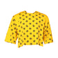 Yellow Cotton DG Logo Print Cropped T-shirt