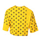 Yellow Cotton DG Logo Print Cropped T-shirt