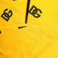 Yellow Cotton DG Logo Print Cropped T-shirt