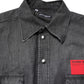Gray Long Sleeves Button Down Denim Shirt