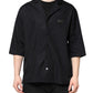 Black Short Sleeves Button Down Casual Shirt