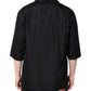 Black Short Sleeves Button Down Casual Shirt