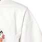 White LOVE & PEACE Print Crew Neck T-shirt