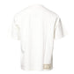 White LOVE & PEACE Print Crew Neck T-shirt
