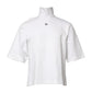 White Cotton Turtleneck DG Applique T-shirt