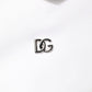 White Cotton Turtleneck DG Applique T-shirt