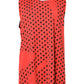 Red Cotton Sleeveless DG Heart Logo T-shirt