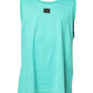 Green Sleeveless Logo Round Neck T-shirt