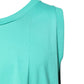 Green Sleeveless Logo Round Neck T-shirt