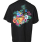 Black Cotton DG Floral Print Crewneck T-shirt
