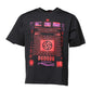Black Cotton Graphic Print Crew Neck T-shirt