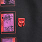 Black Cotton Graphic Print Crew Neck T-shirt