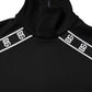 Black Cotton DG Print Turtleneck T-shirt