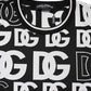 Black White Silk Knit DG Print T-shirt