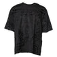 Black Cotton Bandana Logo Crew Neck T-shirt