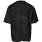 Black Cotton Bandana Logo Crew Neck T-shirt