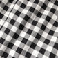 White Black Checkered Sleeveless Sheath Dress