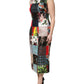 Multicolor Patchwork Sleeveless Sheath Dress