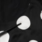 Black White Polka Dot Sheath Midi Dress