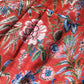 Red Floral Jacquard A-line Mini Dress