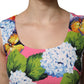 Multicolor Floral Sleeveless Sheath Dress