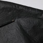 Black Cotton Short Sleeves V-neck T-shirt