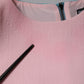 Pink Blue Wool Sleeveless Shift Mini Dress