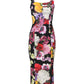 Multicolor Ortensia Patchwork Sheath Dress