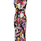 Multicolor Ortensia Patchwork Sheath Dress