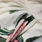 White Floral One Shoulder Sheath Midi Dress