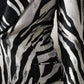 Black White Polyester Women Blazer Jacket