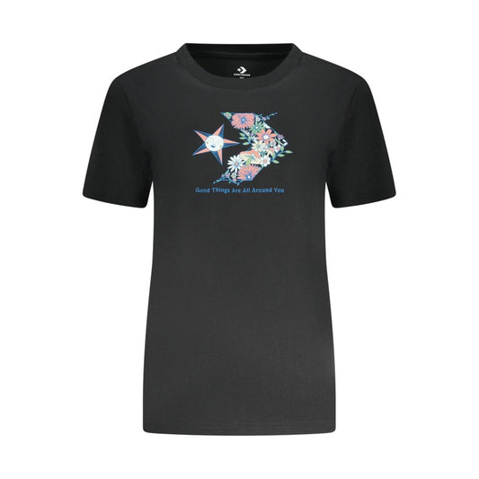 Black Cotton Tops & T-Shirt