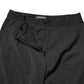 Black Polyester High Waist Slim Pants
