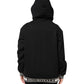 Black Cotton Hooded Full Zip Sweatshirt Sweater