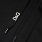 Black Cotton Hooded Full Zip Sweatshirt Sweater