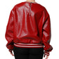 Red Wool DGLogo Embroidery Pullover Sweater