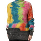 Multicolor Mohair Turtleneck Pullover Sweater