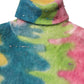 Multicolor Mohair Turtleneck Pullover Sweater