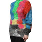 Multicolor Mohair Turtleneck Pullover Sweater