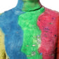 Multicolor Mohair Turtleneck Pullover Sweater
