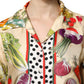 Multicolor Vegetables Silk Long Sleeves Top