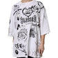White Cotton DG BLESSED Printed T-shirt