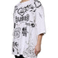 White Cotton DG BLESSED Printed T-shirt