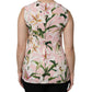 Multicolor Floral Print Round Neck Tank Top